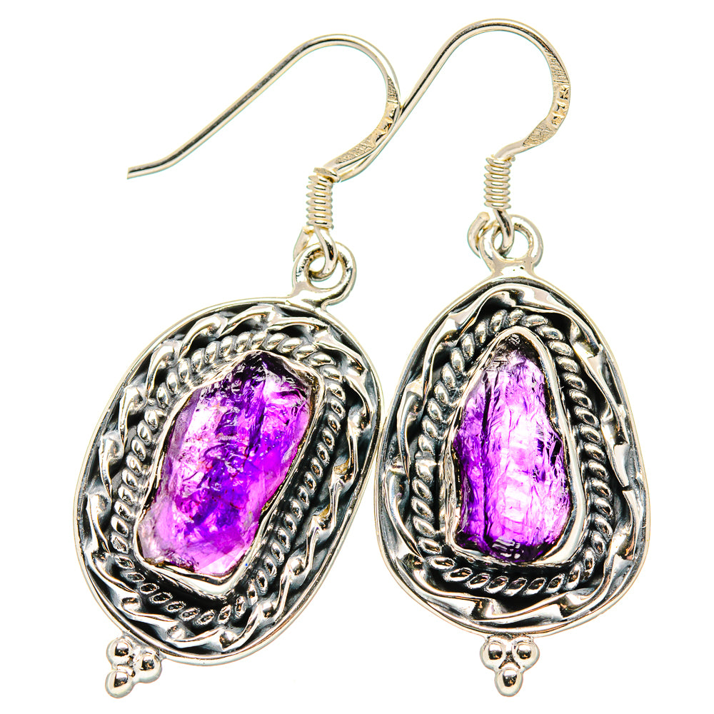 Amethyst Earrings handcrafted by Ana Silver Co - EARR431125 - Photo 2