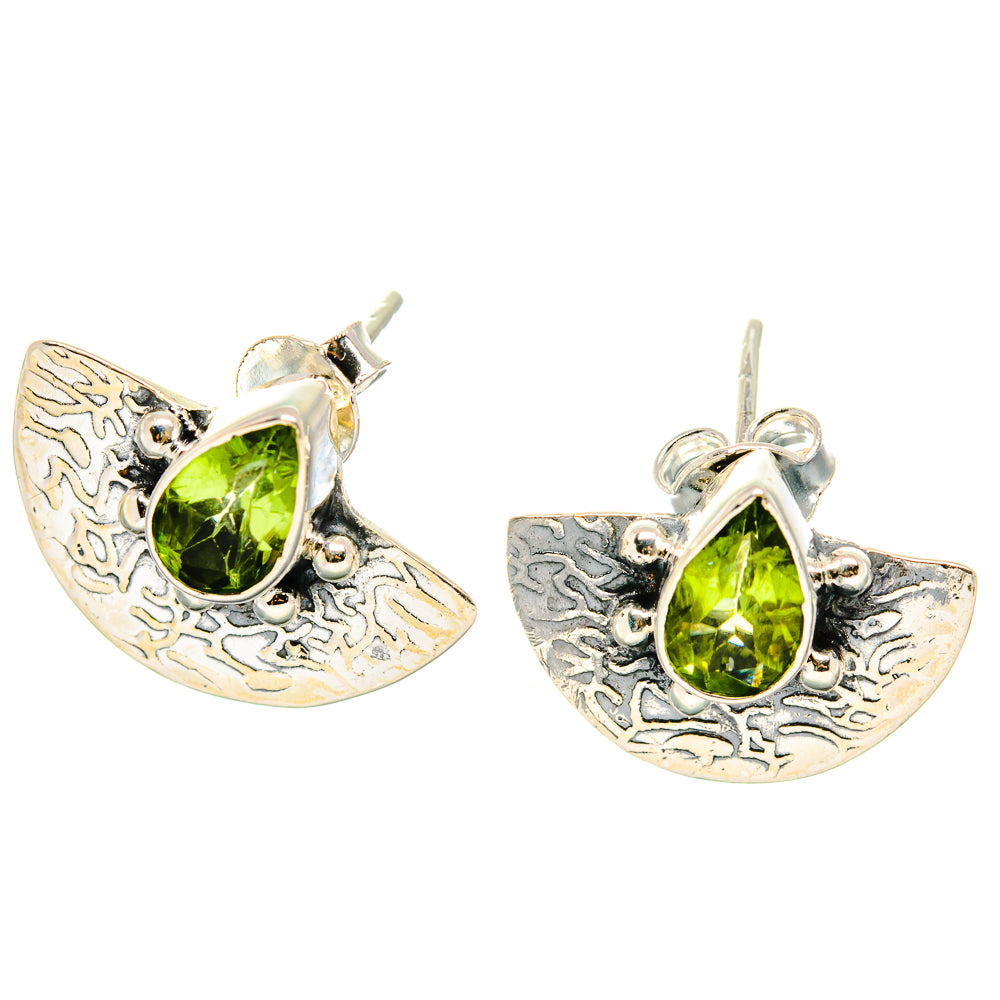 Peridot Earrings handcrafted by Ana Silver Co - EARR431127 - Photo 2