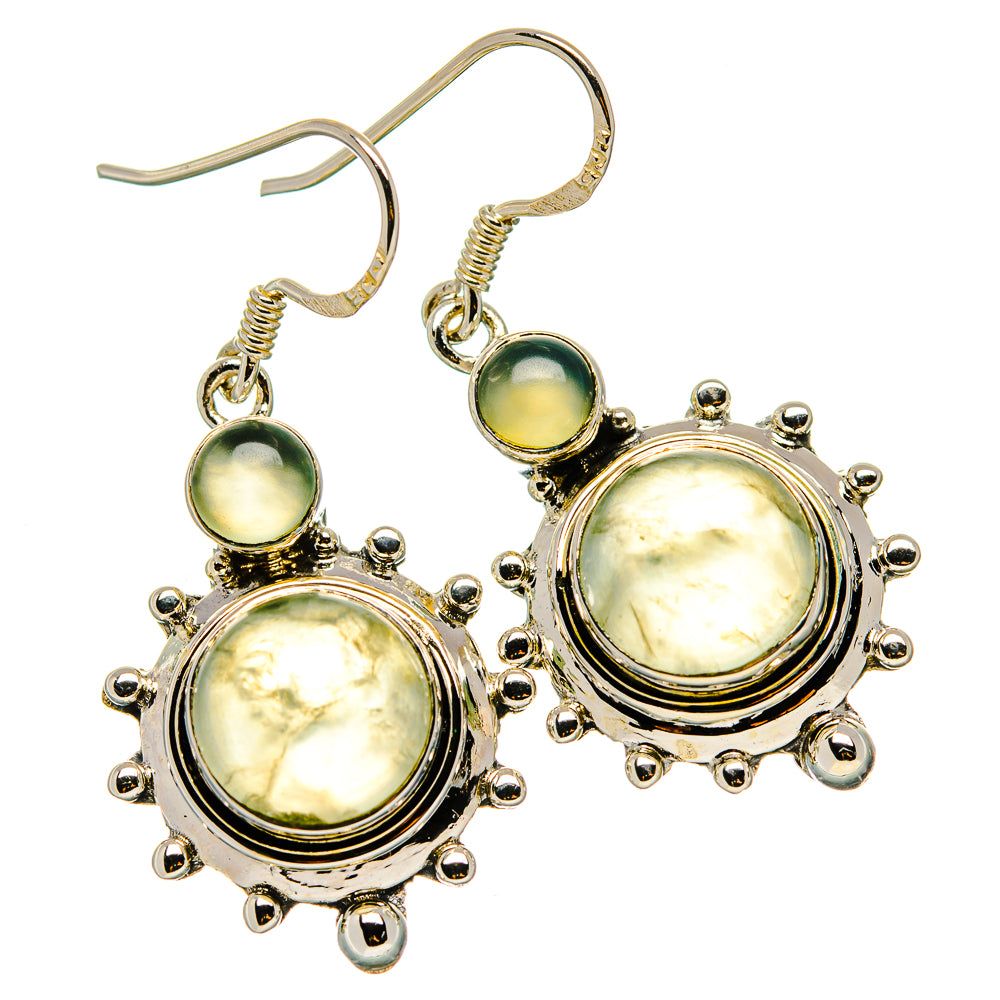 Prehnite Earrings handcrafted by Ana Silver Co - EARR431137 - Photo 2