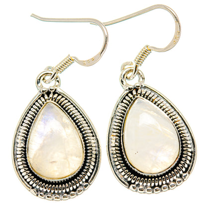 Rainbow Moonstone Earrings handcrafted by Ana Silver Co - EARR431141 - Photo 2