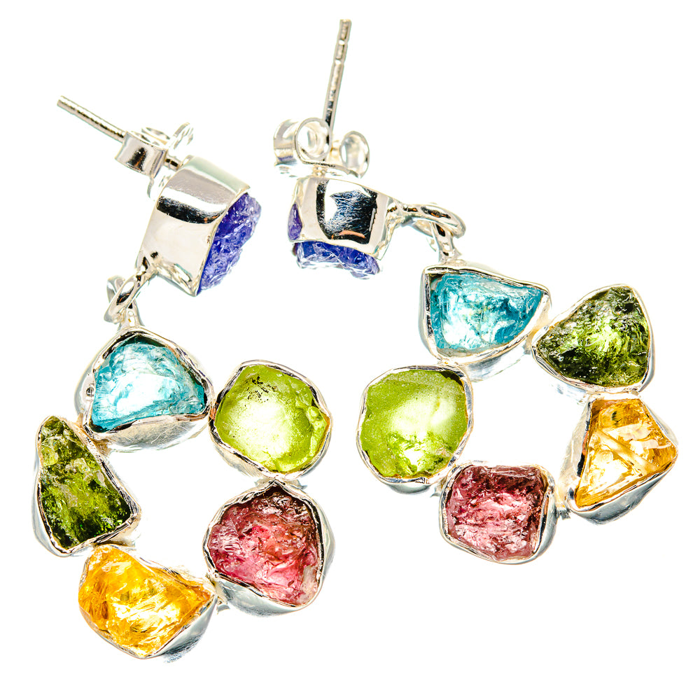 Multi-stone Earrings handcrafted by Ana Silver Co - EARR431147 - Photo 2