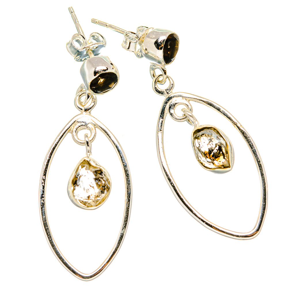 Herkimer Diamond Earrings handcrafted by Ana Silver Co - EARR431149 - Photo 2