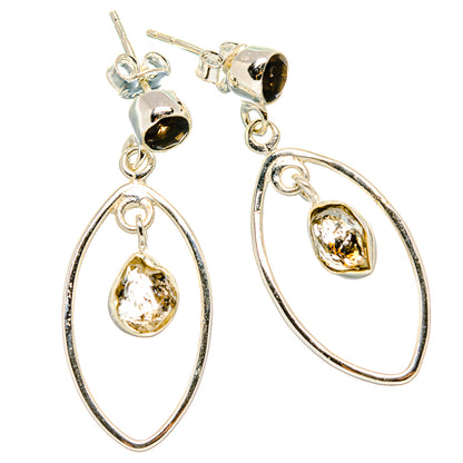 Herkimer Diamond Earrings handcrafted by Ana Silver Co - EARR431149 - Photo 2