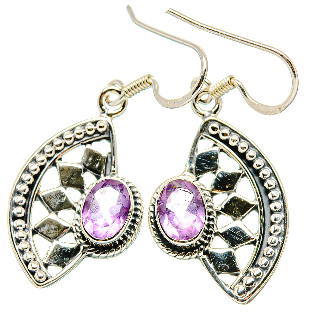 Amethyst Earrings handcrafted by Ana Silver Co - EARR431151 - Photo 2