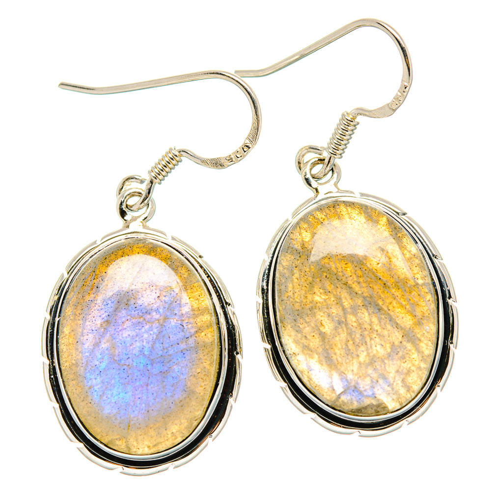 Labradorite Earrings handcrafted by Ana Silver Co - EARR431155 - Photo 2