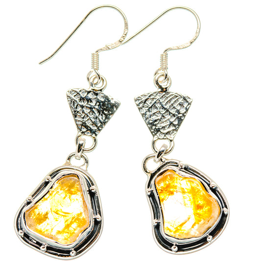 Citrine Earrings handcrafted by Ana Silver Co - EARR431159 - Photo 2