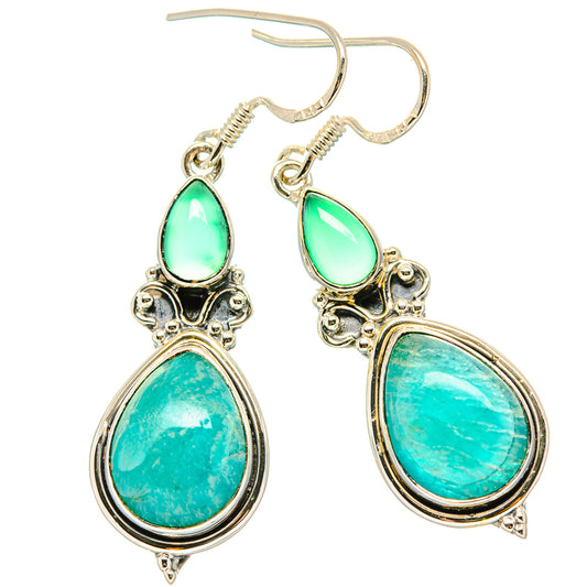 Amazonite Earrings handcrafted by Ana Silver Co - EARR431168 - Photo 2