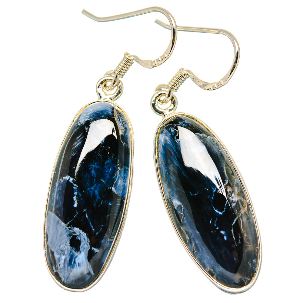Pietersite Earrings handcrafted by Ana Silver Co - EARR431169 - Photo 2
