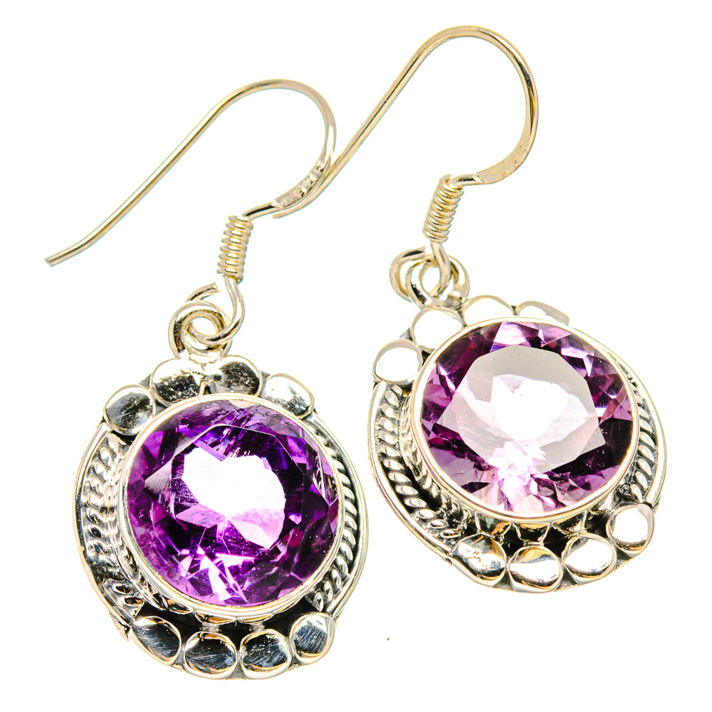 Amethyst Earrings handcrafted by Ana Silver Co - EARR431190 - Photo 2