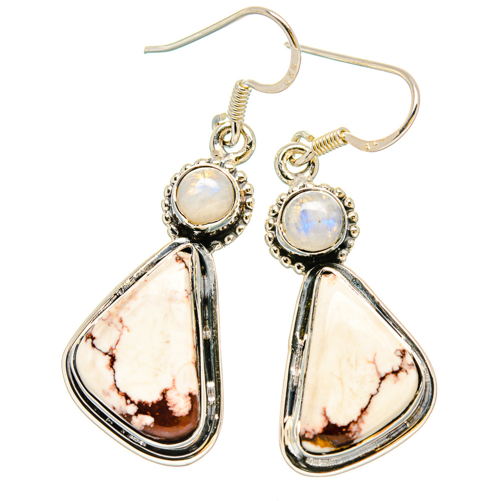 Wild Horse Jasper Earrings handcrafted by Ana Silver Co - EARR431191 - Photo 2