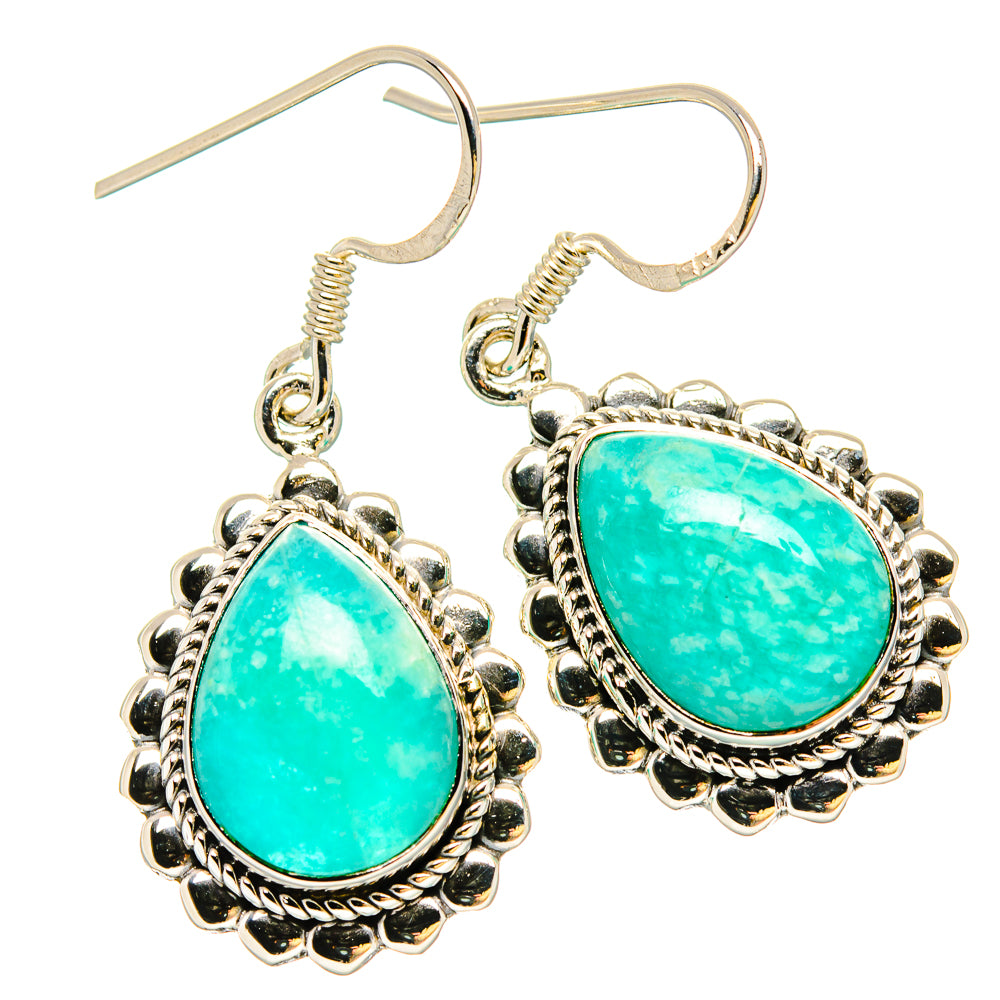 Amazonite Earrings handcrafted by Ana Silver Co - EARR431198 - Photo 2