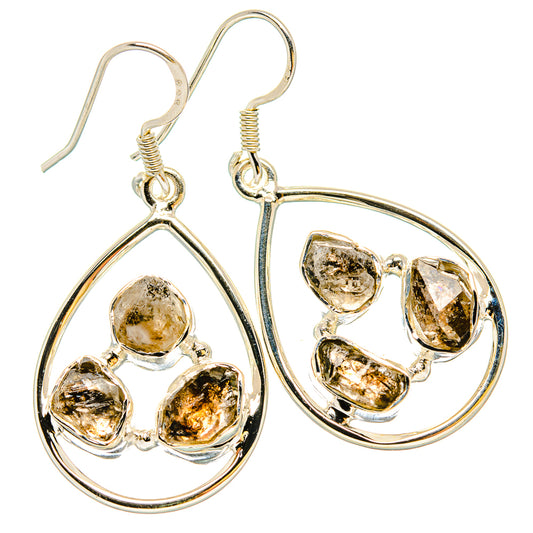 Herkimer Diamond Earrings handcrafted by Ana Silver Co - EARR431201 - Photo 2