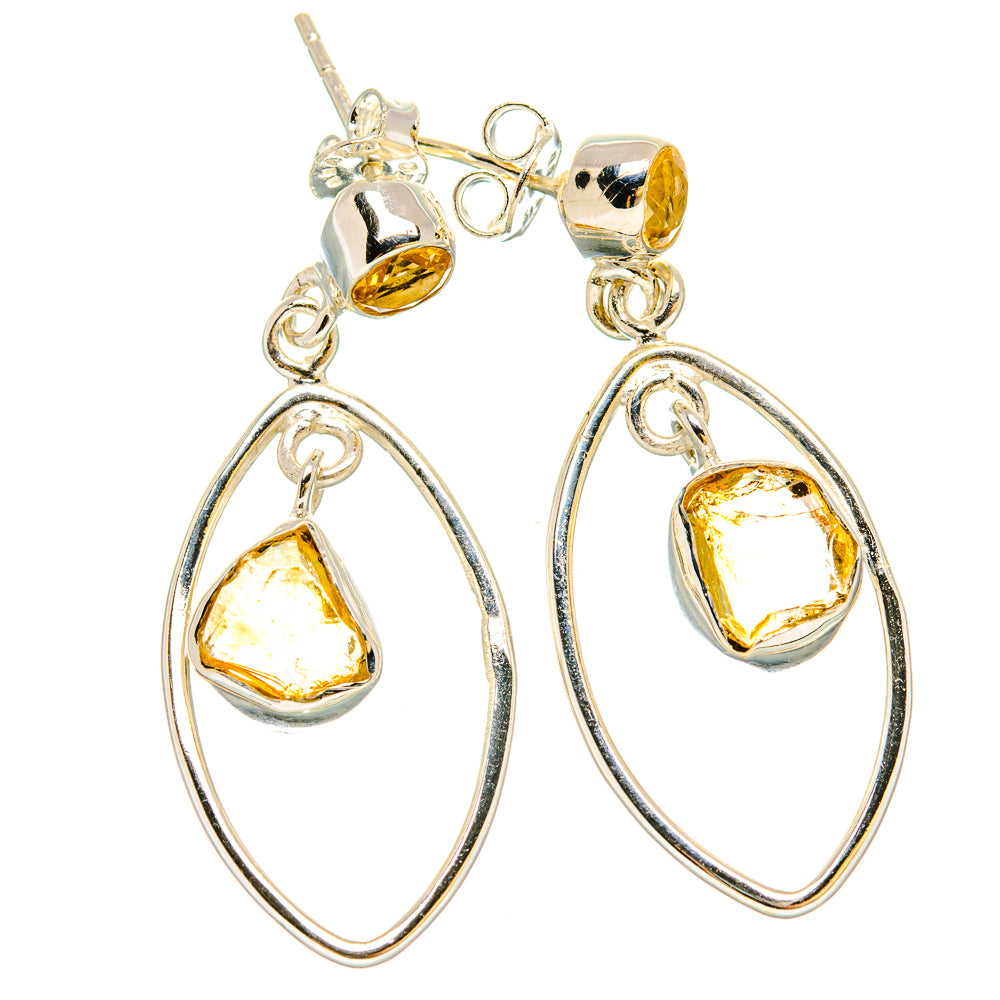 Citrine Earrings handcrafted by Ana Silver Co - EARR431203 - Photo 2