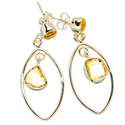Citrine Earrings handcrafted by Ana Silver Co - EARR431203 - Photo 2