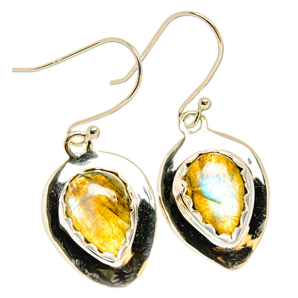 Labradorite Earrings handcrafted by Ana Silver Co - EARR431204 - Photo 2