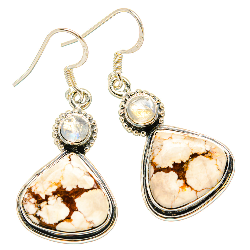 Wild Horse Jasper Earrings handcrafted by Ana Silver Co - EARR431205 - Photo 2