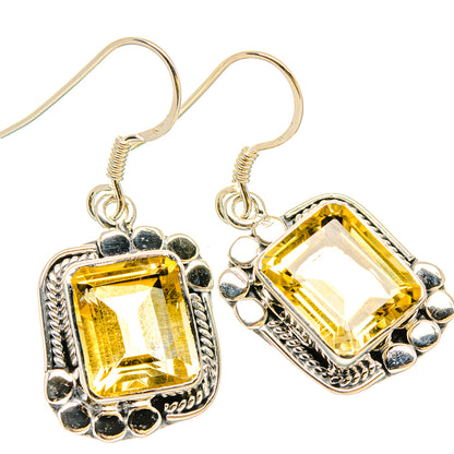 Citrine Earrings handcrafted by Ana Silver Co - EARR431207 - Photo 2
