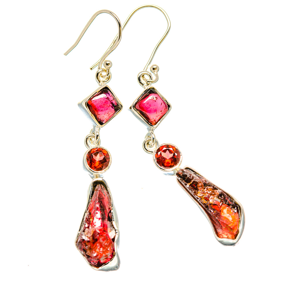 Garnet Earrings handcrafted by Ana Silver Co - EARR431208 - Photo 2
