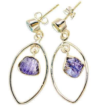 Tanzanite Earrings handcrafted by Ana Silver Co - EARR431210 - Photo 2