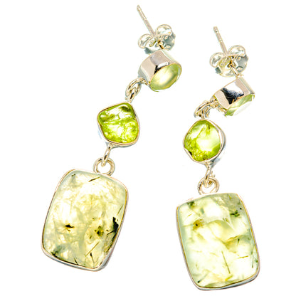 Prehnite Earrings handcrafted by Ana Silver Co - EARR431211 - Photo 2