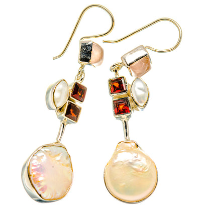 Mother Of Pearl Earrings handcrafted by Ana Silver Co - EARR431212 - Photo 2