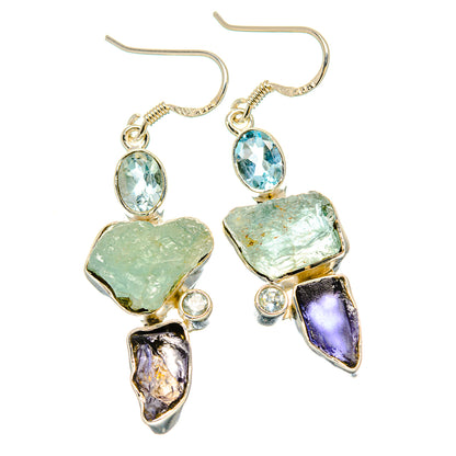 Aquamarine Earrings handcrafted by Ana Silver Co - EARR431213 - Photo 2