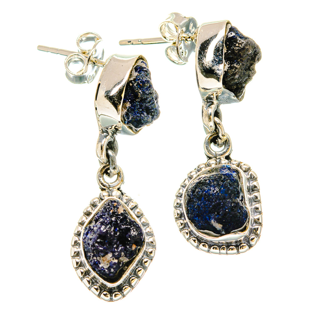 Lapis Lazuli Earrings handcrafted by Ana Silver Co - EARR431217 - Photo 2