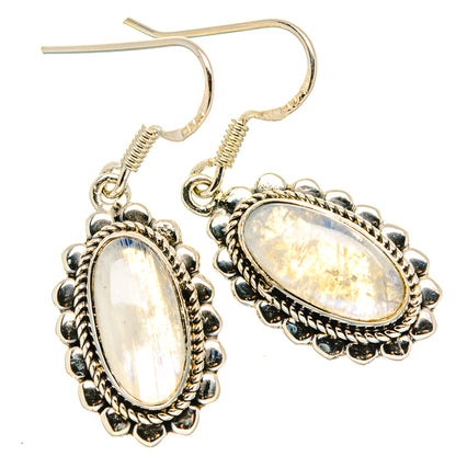 Rainbow Moonstone Earrings handcrafted by Ana Silver Co - EARR431229 - Photo 2