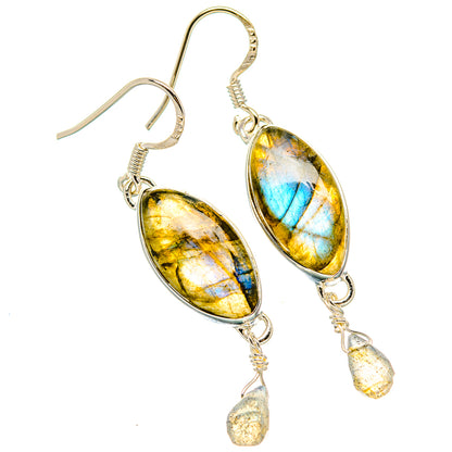 Labradorite Earrings handcrafted by Ana Silver Co - EARR431230 - Photo 2