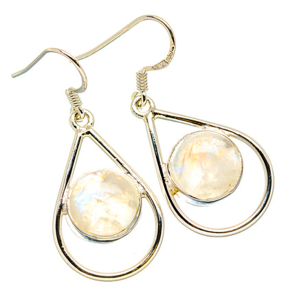 Rainbow Moonstone Earrings handcrafted by Ana Silver Co - EARR431237 - Photo 2
