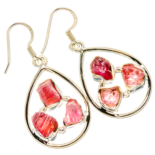 Pink Tourmaline Earrings handcrafted by Ana Silver Co - EARR431247 - Photo 2