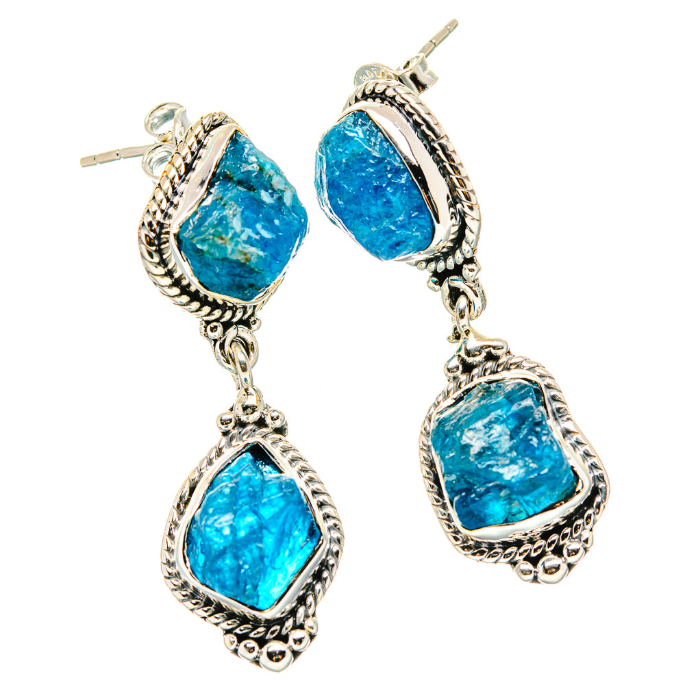 Apatite Earrings handcrafted by Ana Silver Co - EARR431249 - Photo 2
