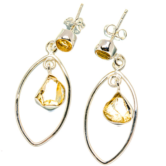 Citrine Earrings handcrafted by Ana Silver Co - EARR431253 - Photo 2