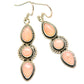 Pink Opal Earrings handcrafted by Ana Silver Co - EARR431255 - Photo 2