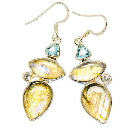 Labradorite Earrings handcrafted by Ana Silver Co - EARR431256 - Photo 2