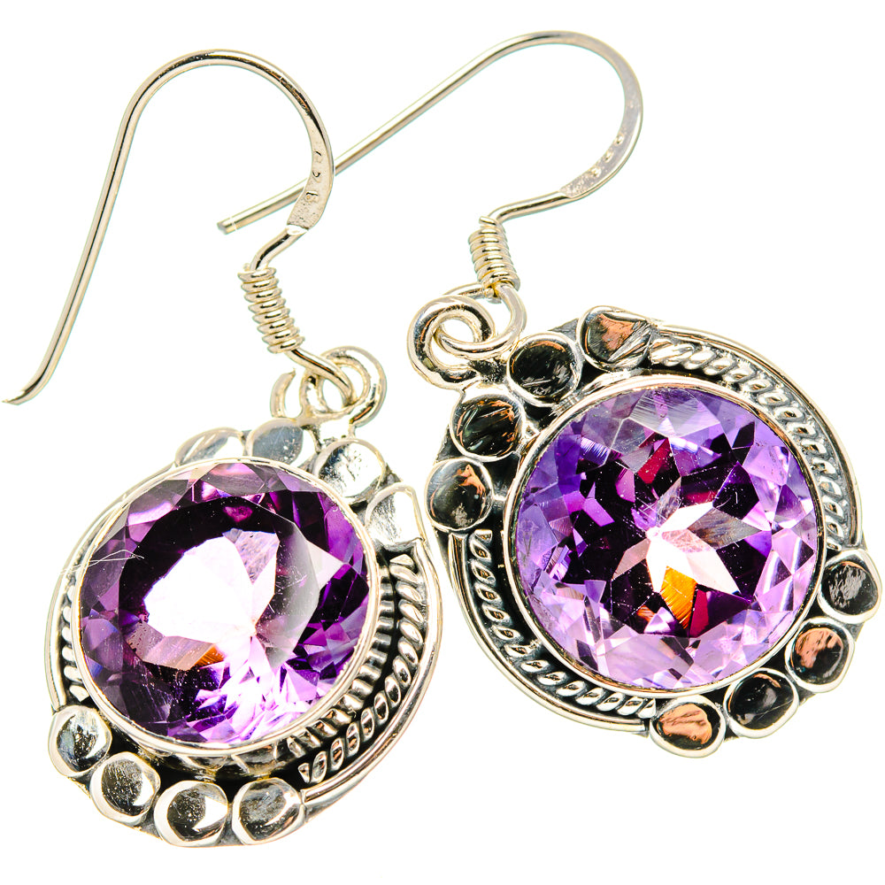 Amethyst Earrings handcrafted by Ana Silver Co - EARR431264 - Photo 2