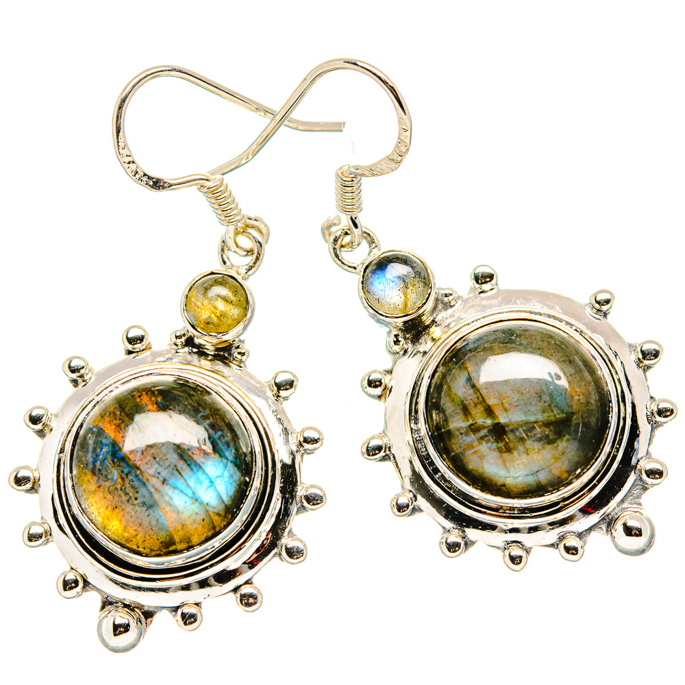 Labradorite Earrings handcrafted by Ana Silver Co - EARR431273 - Photo 2