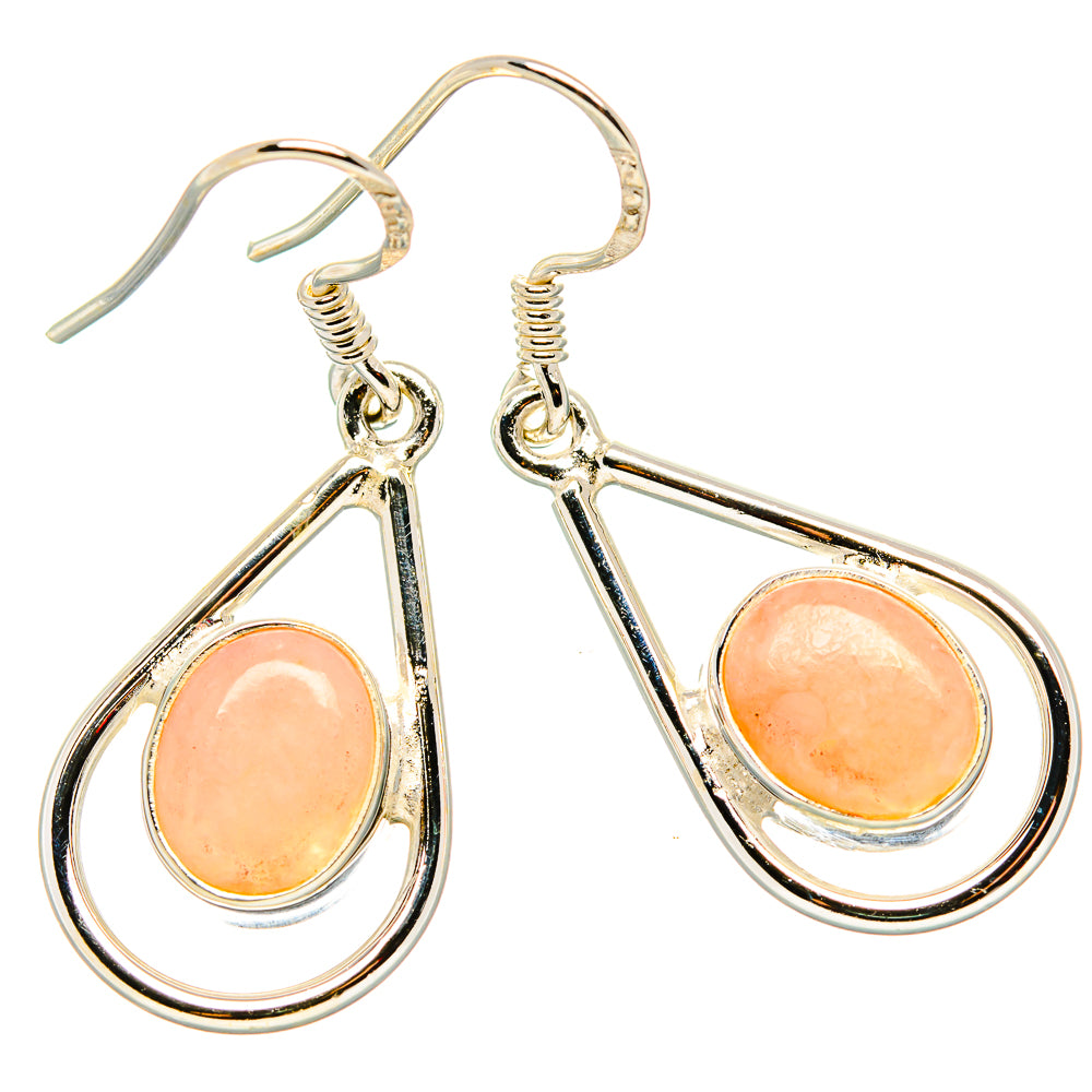 Pink Opal Earrings handcrafted by Ana Silver Co - EARR431278 - Photo 2