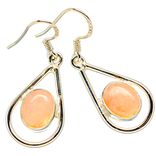Pink Opal Earrings handcrafted by Ana Silver Co - EARR431278 - Photo 2