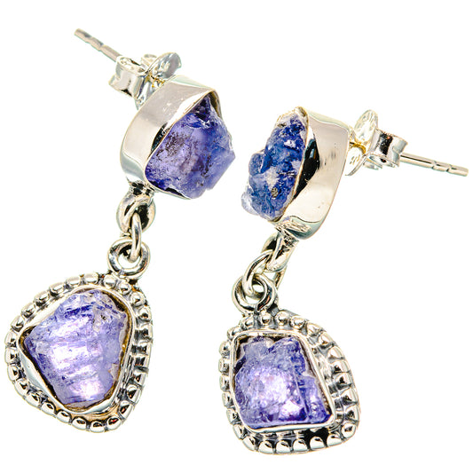 Tanzanite Earrings handcrafted by Ana Silver Co - EARR431282 - Photo 2