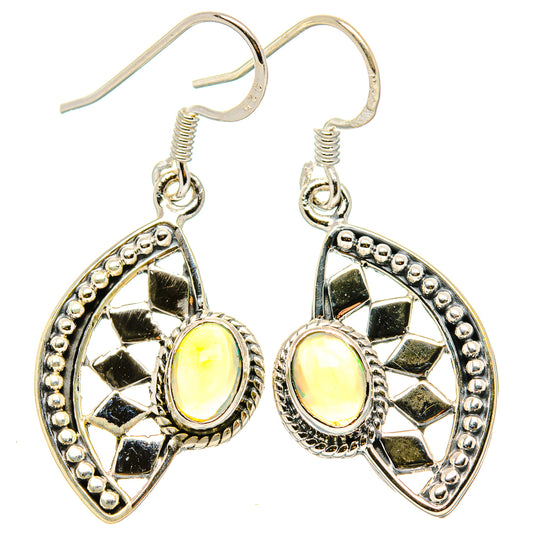 Ethiopian Opal Earrings handcrafted by Ana Silver Co - EARR431287 - Photo 2