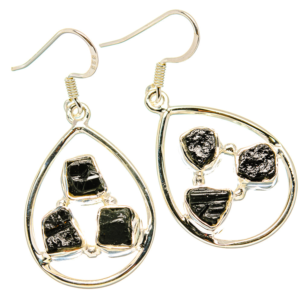 Tektite Earrings handcrafted by Ana Silver Co - EARR431289 - Photo 2