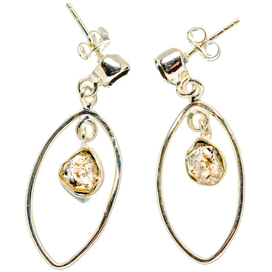 Herkimer Diamond Earrings handcrafted by Ana Silver Co - EARR431290 - Photo 2