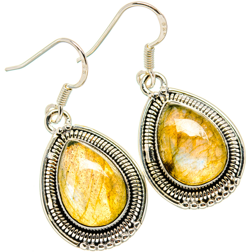 Labradorite Earrings handcrafted by Ana Silver Co - EARR431296 - Photo 2