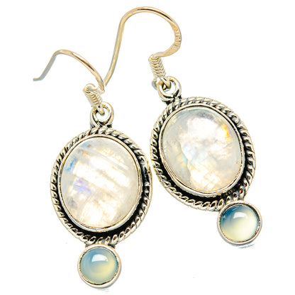 Rainbow Moonstone Earrings handcrafted by Ana Silver Co - EARR431300 - Photo 2