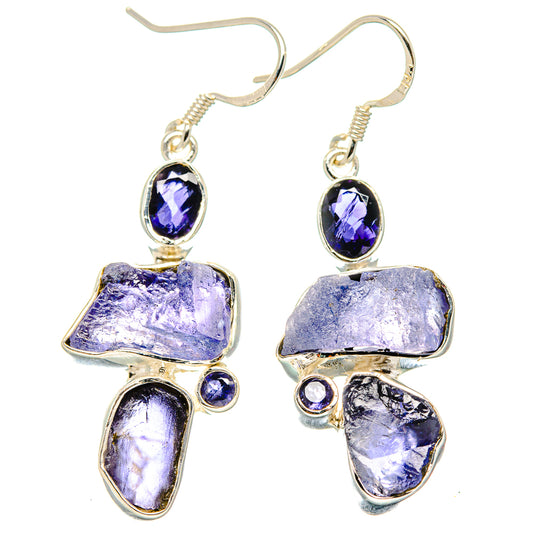 Tanzanite Earrings handcrafted by Ana Silver Co - EARR431303 - Photo 2