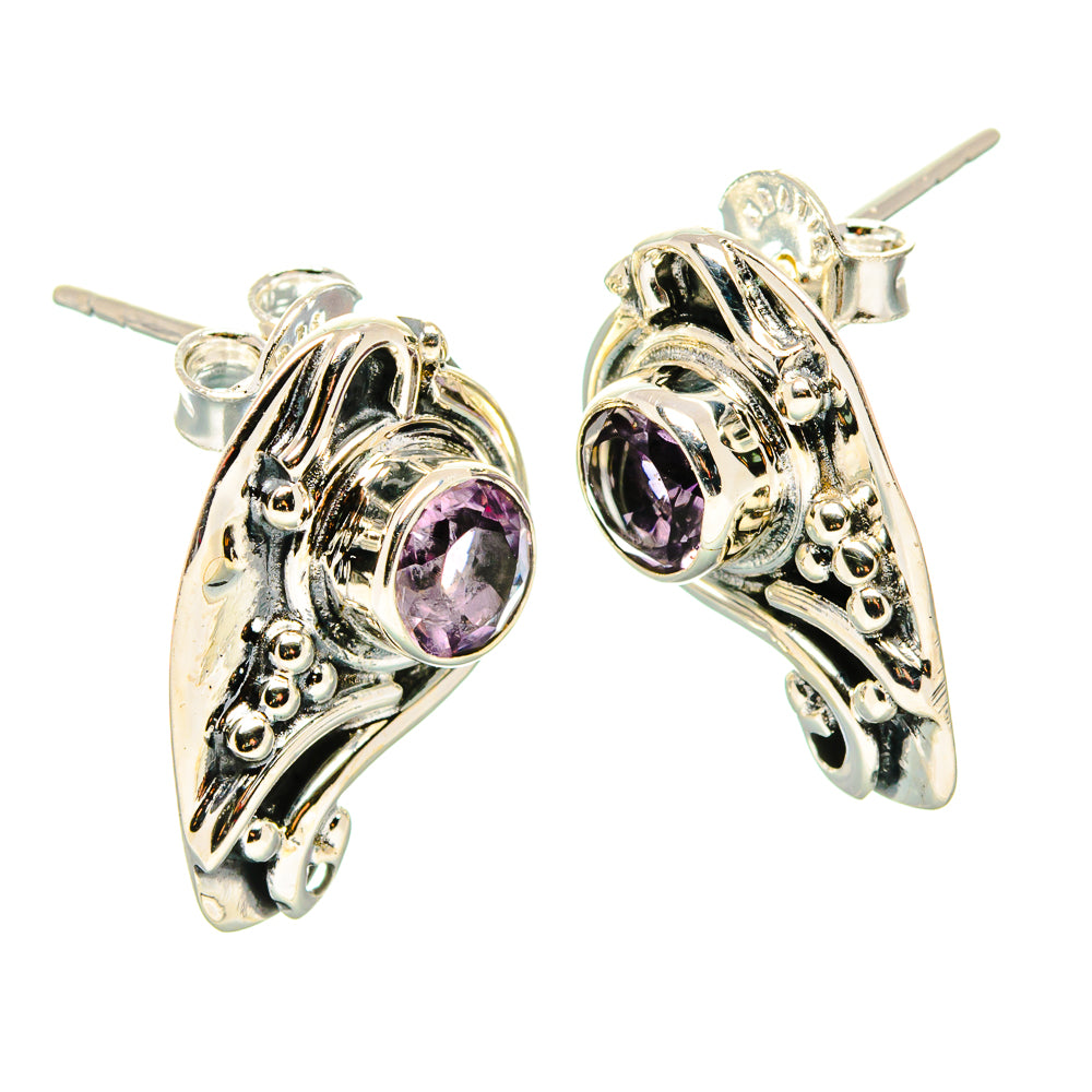 Amethyst Earrings handcrafted by Ana Silver Co - EARR431312 - Photo 2