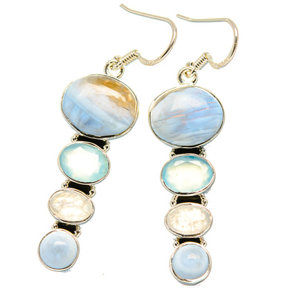 Owyhee Opal Earrings handcrafted by Ana Silver Co - EARR431314 - Photo 2