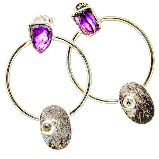 Amethyst Earrings handcrafted by Ana Silver Co - EARR431319 - Photo 2
