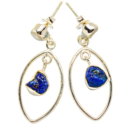 Azurite Earrings handcrafted by Ana Silver Co - EARR431333 - Photo 2